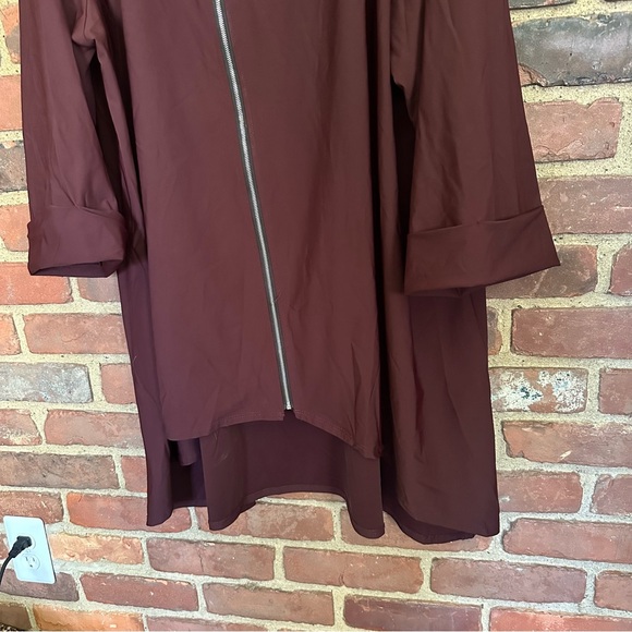 Jason by Comfy USA Duster Jacket in Wine Purple -2X - Picture 3 of 5